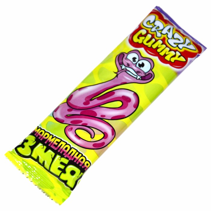 Мармелад Канди клаб Crazy Gummy Змея 15гр м/у