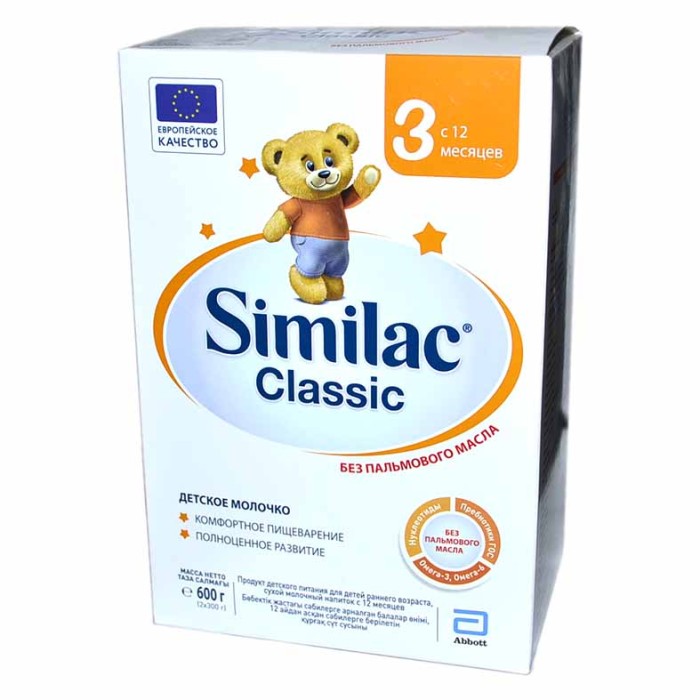 Молочко детское Similac Classic 3 с 12мес 600гр к/у