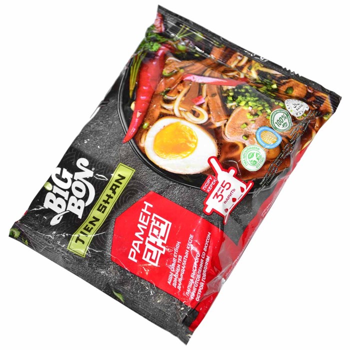 Лапша BigBon Рамен острая говядина 100гр м/у