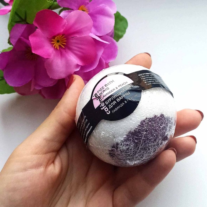 Шар бурлящий Café Mimi Лаванда и персик 120гр