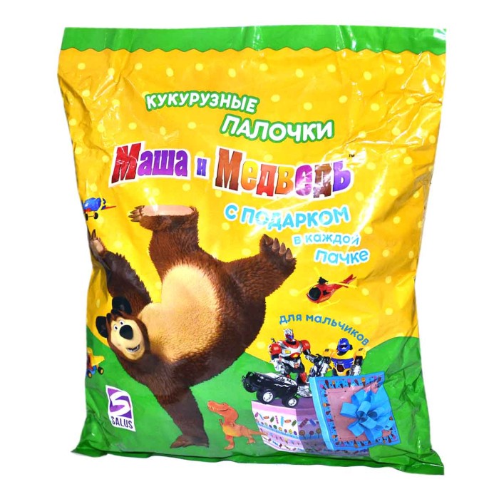 Палочки кукурузные Маша и Медведь для мальчиков 150гр м/у