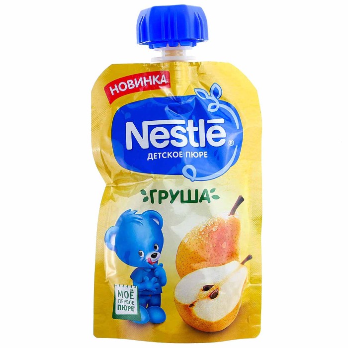 Пюре Nestle груша с 6мес 90гр пауч