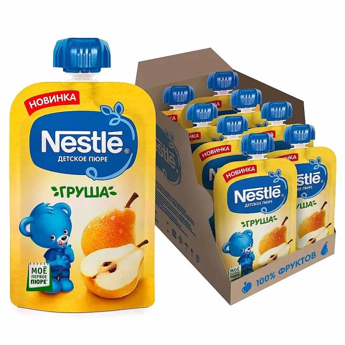 Пюре Nestle груша с 6мес 90гр пауч