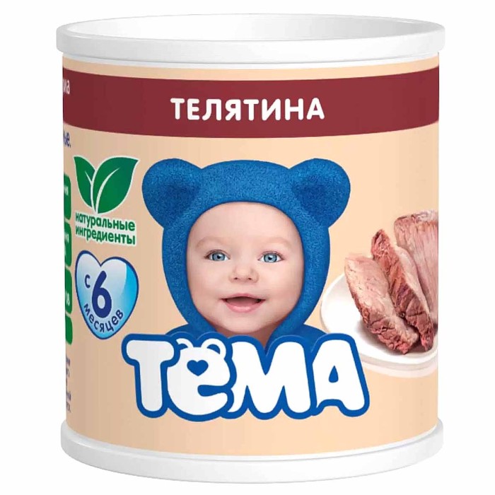 Пюре Тема телятина с 6мес 90гр ж/б
