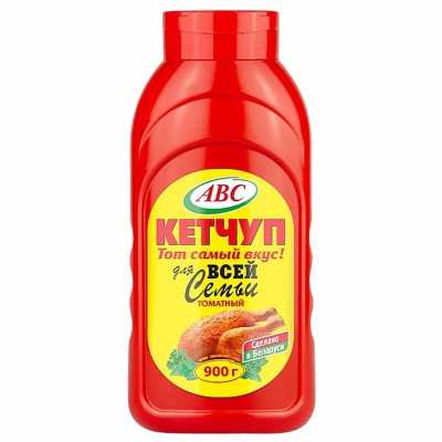 Кетчуп АВС Для все семьи томатный 900гр пэт