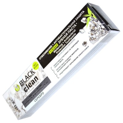 Паста зубная Black Clean Серебро 85гр к/у