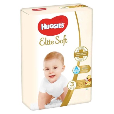 Подгузники Huggies Elite Soft 3 Mega (5-9кг) 80шт м/у