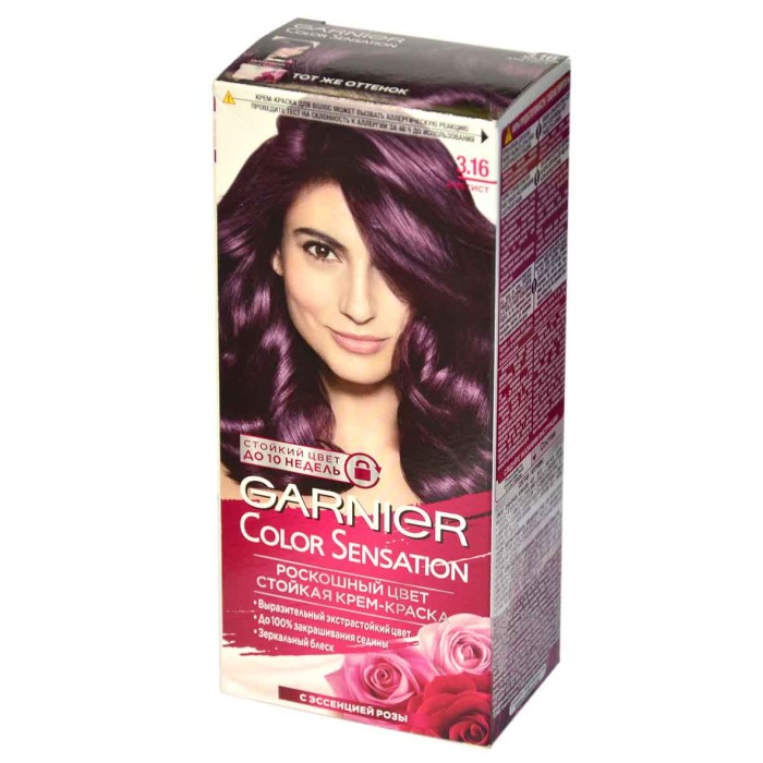 Краска для волос Garnier Color Sansation 3.16 Аметист к/у