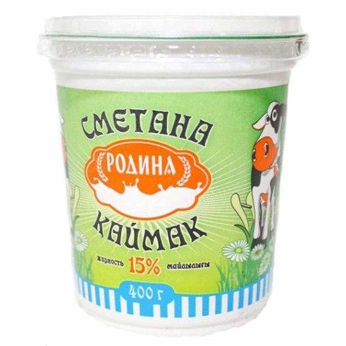 Сметана Родина 15% 400гр пэт