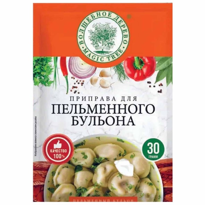 Приправа Волшебное дерево для пельменного бульона 30гр м/у