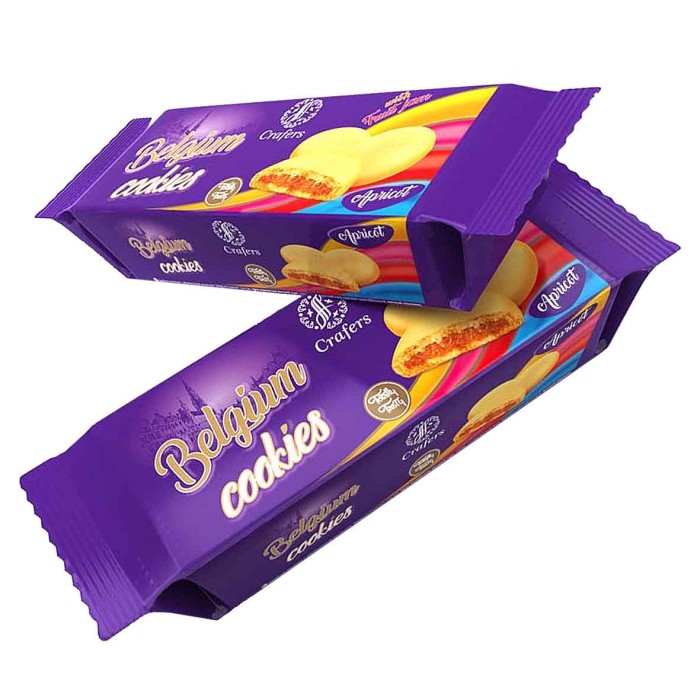 Печенье Belgium Cookies Сдобное абрикос 210гр м/у