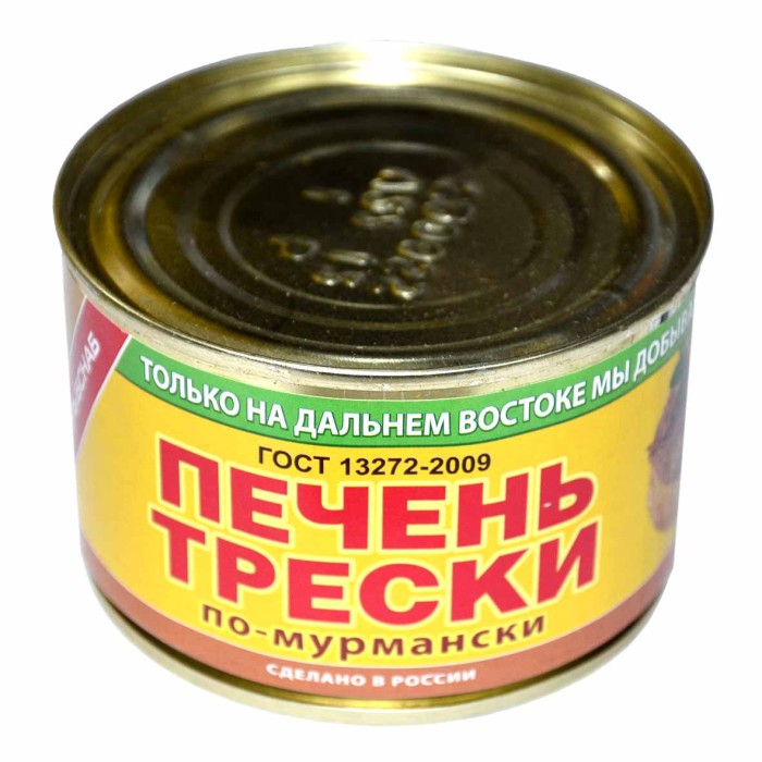 Печень трески Примрыбснаб По-мурмански 240гр ж/б