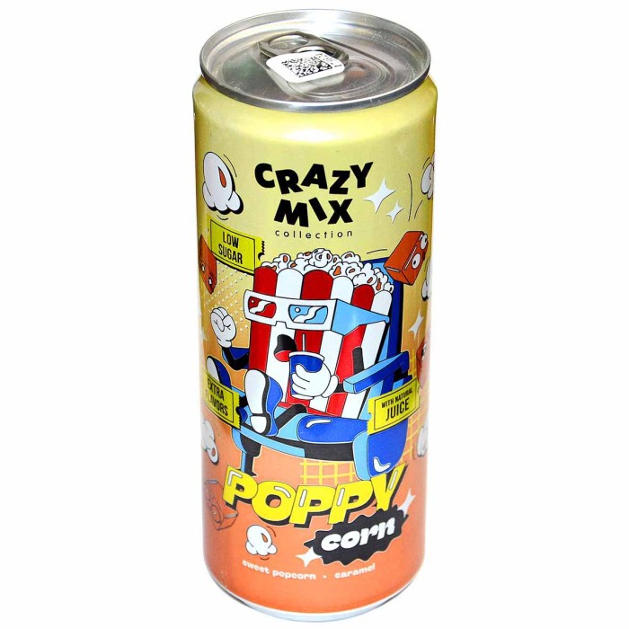 Напиток Crazy Mix Poppy corn газ 0,33л ж/б