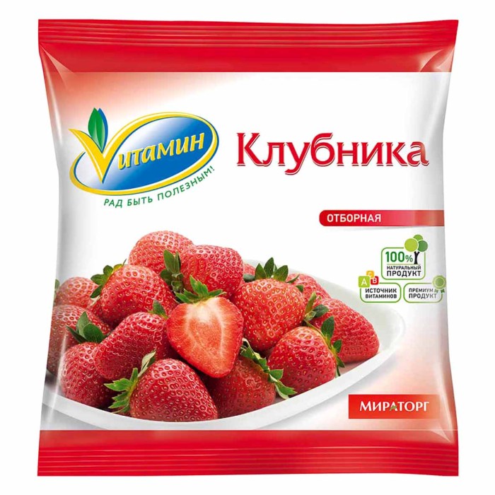 Ягода клубника Витамин 300гр м/у
