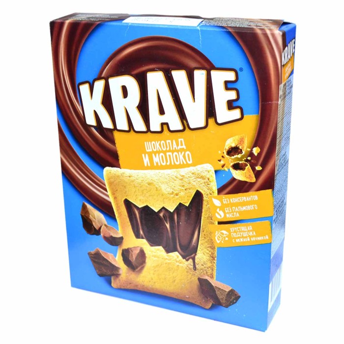 Завтрак готовый Krave подушечки шоколадно-молочные 220гр к/у