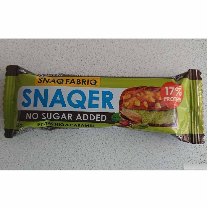Батончик глазированный Snaq Fabriq Фисташка-Карамель 50гр м/у
