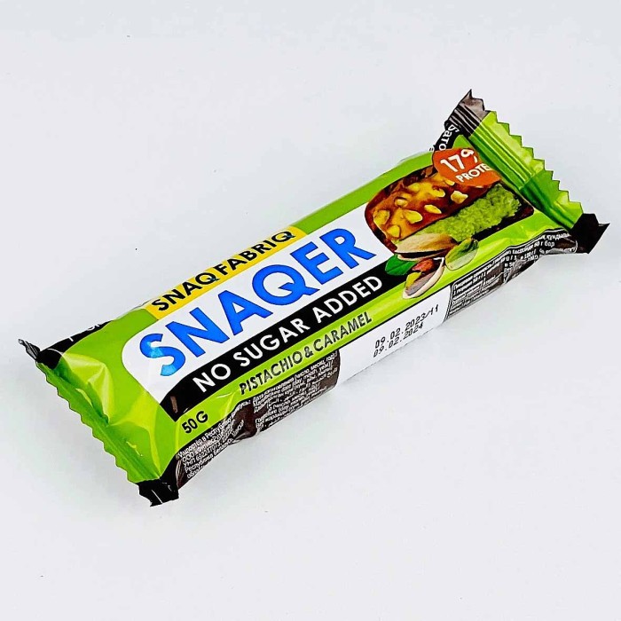 Батончик глазированный Snaq Fabriq Фисташка-Карамель 50гр м/у