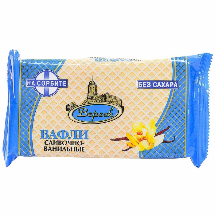 Вафли Вереск сливочно-ванильные на сорбите 105гр м/у