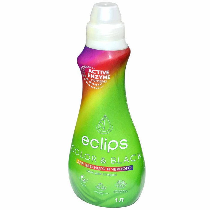 Гель для стирки Eclips Bright Color&Black для черного и цветного 1л  пэт