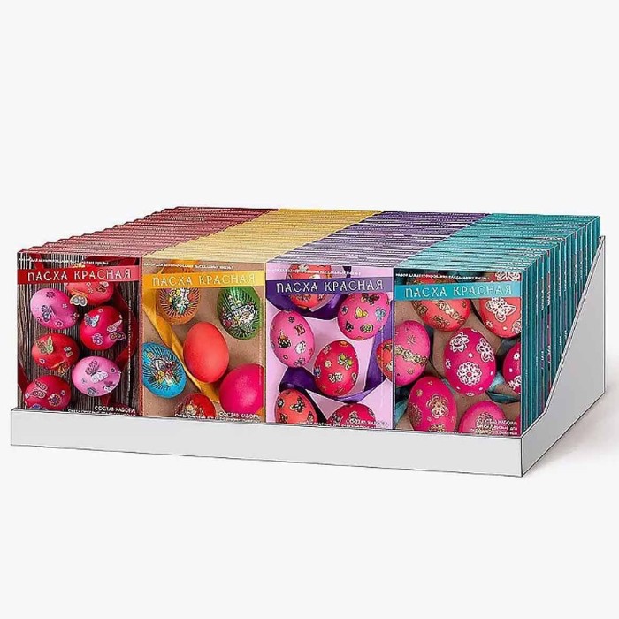 Набор пасхальный Домашняя кухня Пасха красная для декора яиц арт74819 к/у