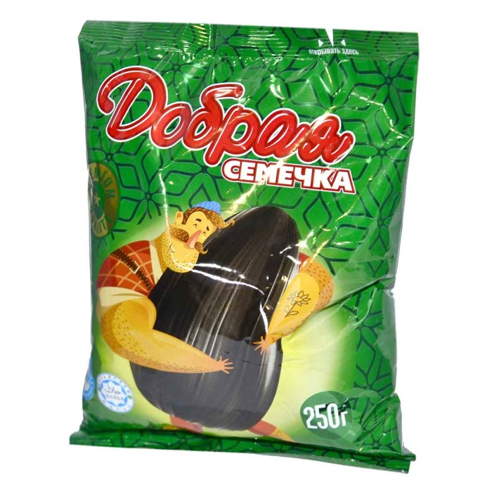 Семечки подсолнечника Добрая семечка жареные 250гр м/у