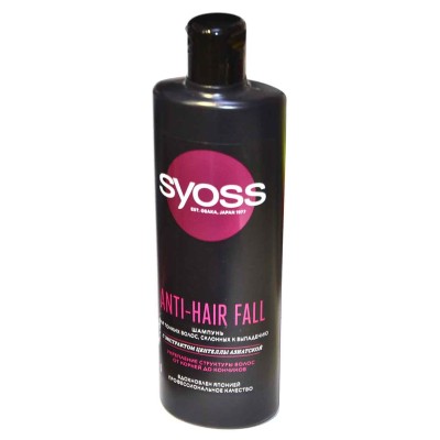 Шампунь для волос Syoss Anti-hair fall 450мл пэт