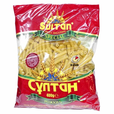Макароны Султан рожки №5 М121 400гр м/у