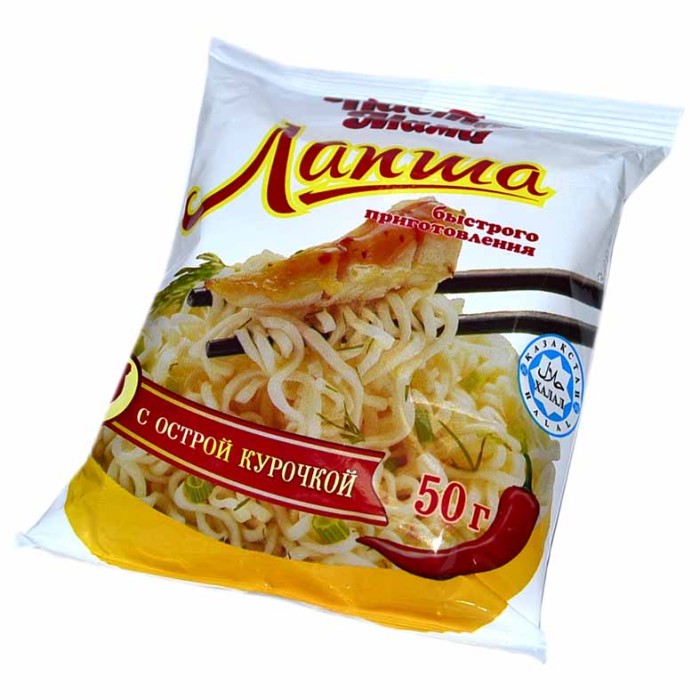 Лапша Паста Мама курица острая 50грм/у