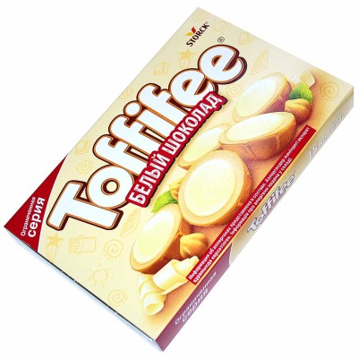 Конфеты Toffifee белый шоколад 125гр к/у