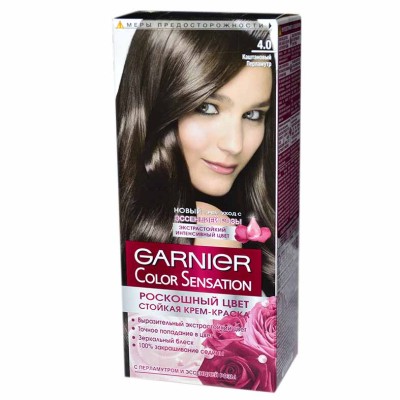 Краска для волос Garnier Color Sansation 4.0 Каштановый перламутр к/у