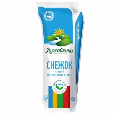Снежок Лужайкино 2,5% 450гр кувшин
