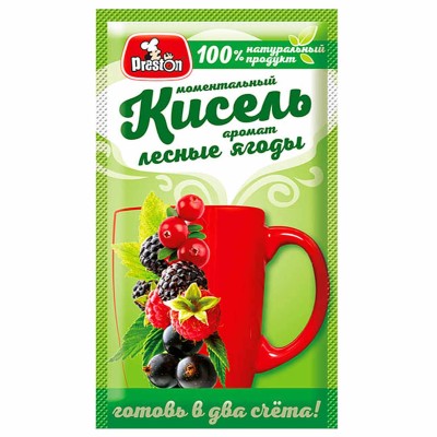 Кисель Preston аромат лесных ягод 30г м/у