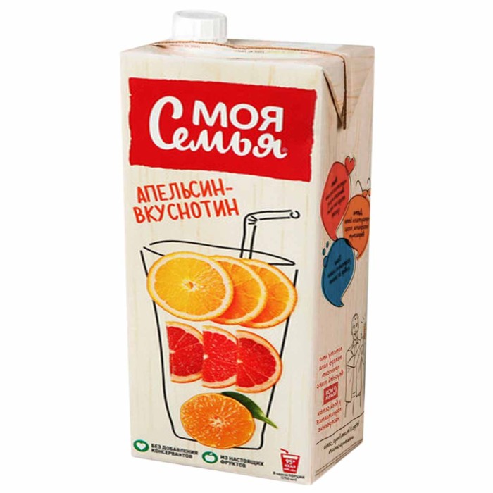 Нектар Моя семья апельсин-вкуснотин 1,93л т/п