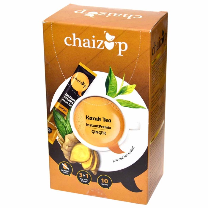Напиток чайный Chaizup Ginger сливочный вкус с имбирем 200гр к/у