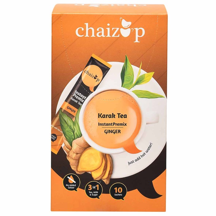 Напиток чайный Chaizup Ginger сливочный вкус с имбирем 200гр к/у