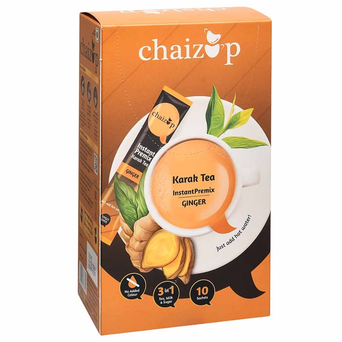 Напиток чайный Chaizup Ginger сливочный вкус с имбирем 200гр к/у