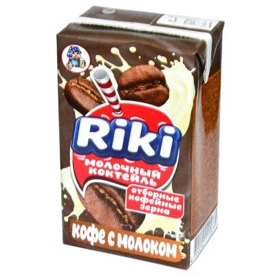 Коктейль молочный RIKI Кофе с молоком 2% 250мл пэт