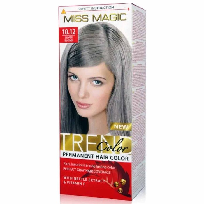 Краска для волос Miss Magic 10.12 Серебрянный блондин 90гр к/у