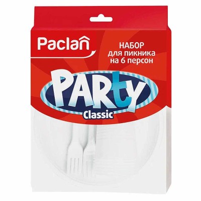 Набор для пикника Paclan Party на 6 персон пластиковый