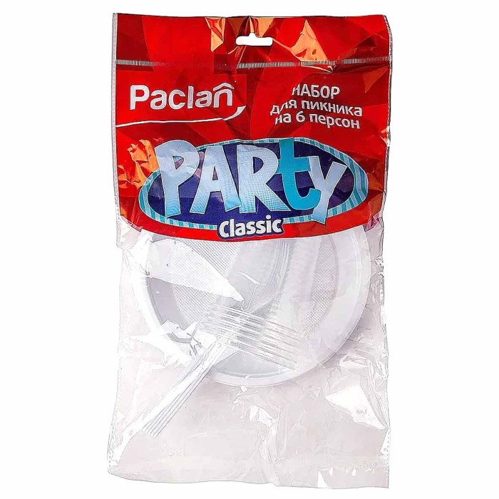 Набор для пикника Paclan Party на 6 персон пластиковый