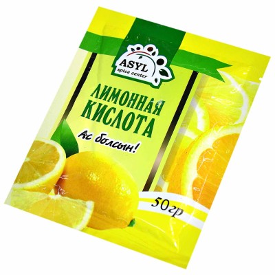 Кислота лимонная Asyl 50гр м/у