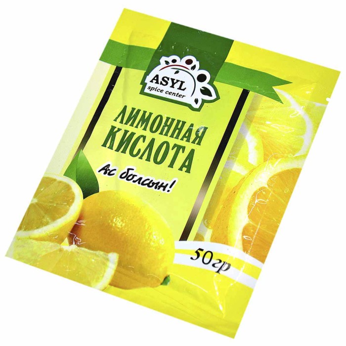 Кислота лимонная Asyl 50гр м/у