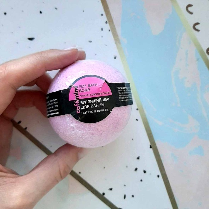 Шар бурлящий Café Mimi Цитрус и вишня 120гр