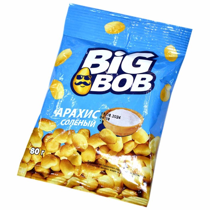 Арахис Big Bob соленый 80гр м/у