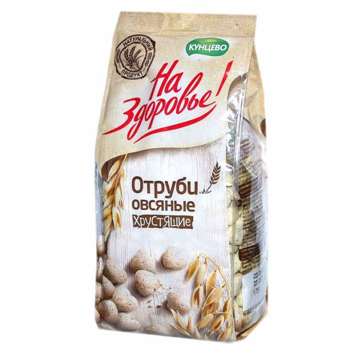 Отруби Кунцево овсяные 175гр м/у