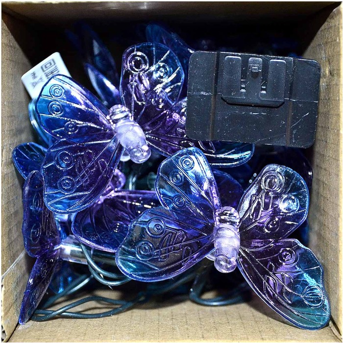 Украшение новогоднее Гирлянда Inbloom шампань на солн батарее 25LED 7м арт185-058