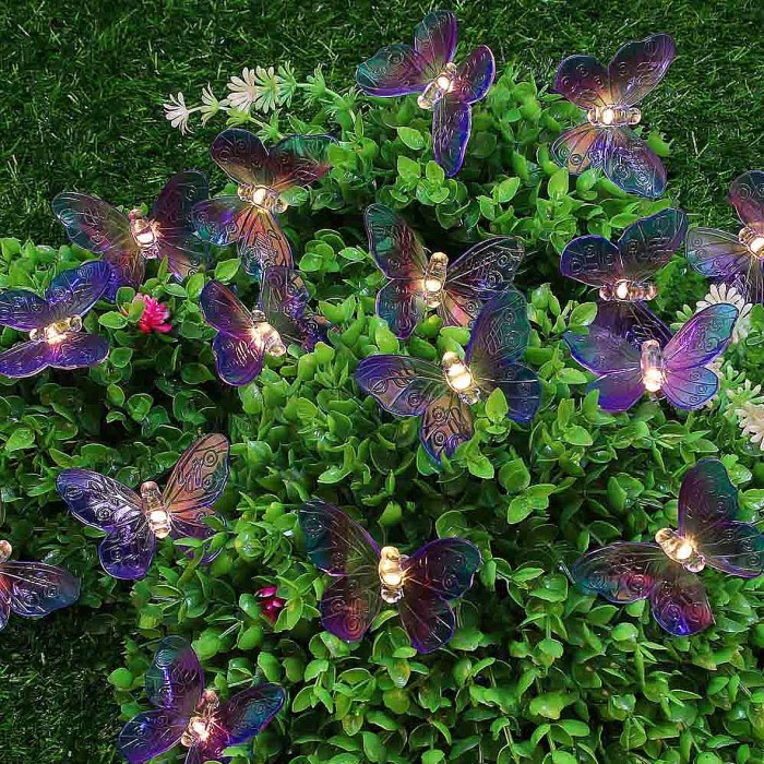 Украшение новогоднее Гирлянда Inbloom шампань на солн батарее 25LED 7м арт185-058