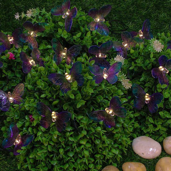 Украшение новогоднее Гирлянда Inbloom шампань на солн батарее 25LED 7м арт185-058