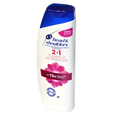 Шампунь для волос Head&amp;Shoulders Гладкие и шелковистые 2в1 400мл пэт