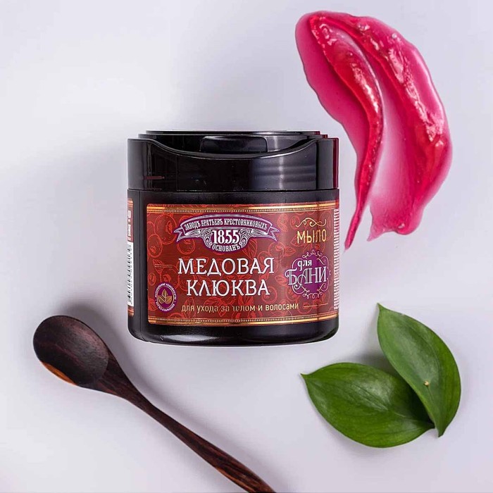 Мыло густое ЗБК Медовая клюква для бани 450мл пэт